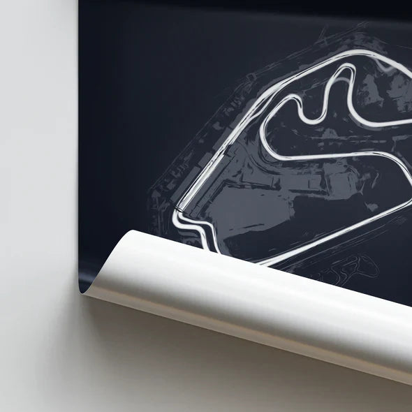 Illustratedtracks Poster – Autódromo José Carlos Pace Interlagos