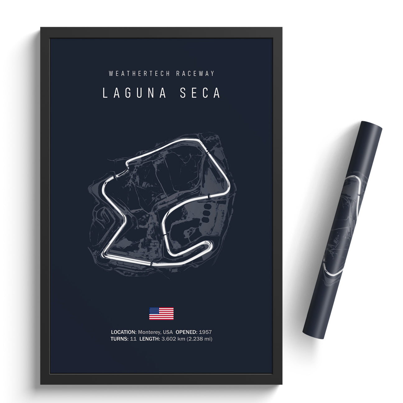 Illustratedtracks Poster – Laguna Seca Raceway