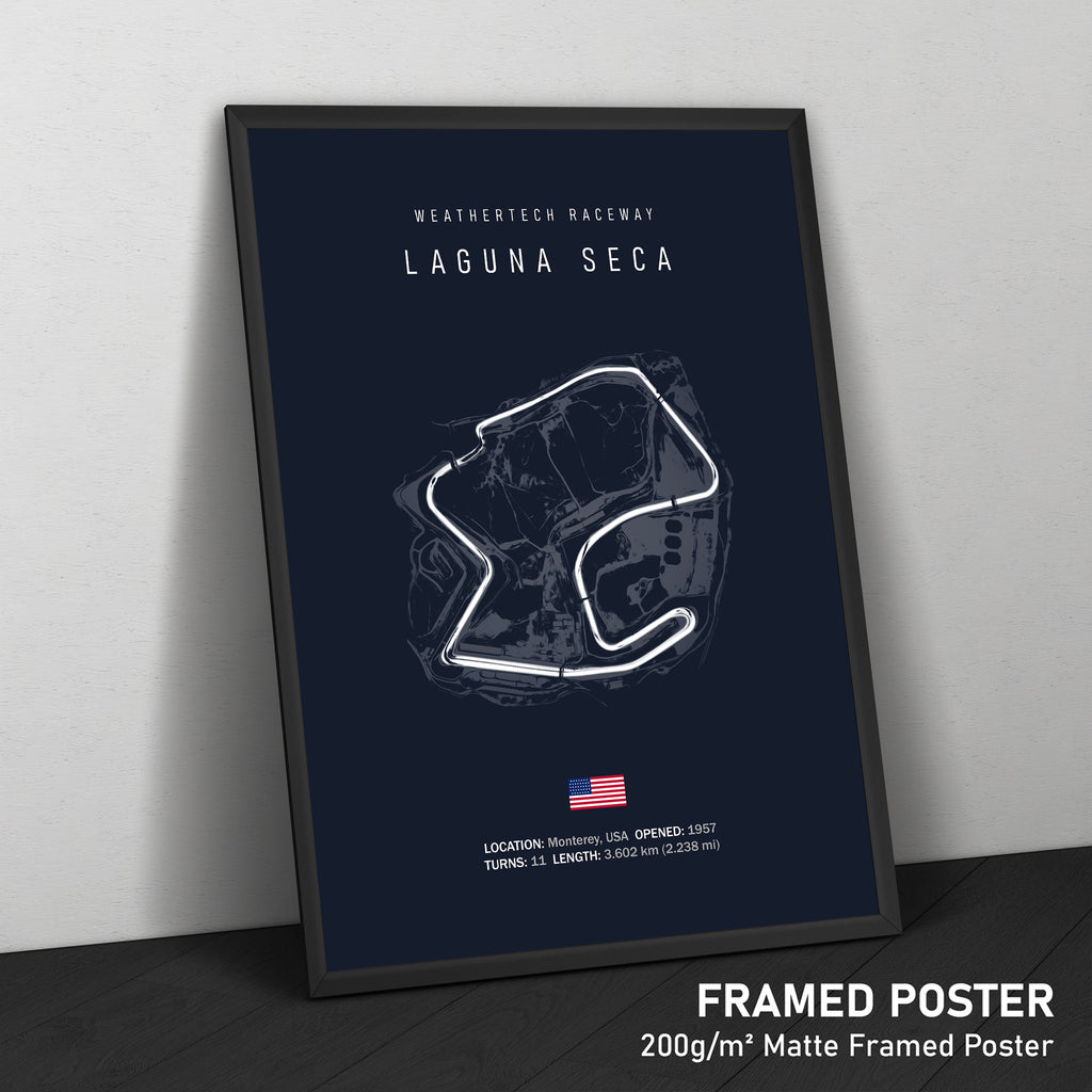 Illustratedtracks Poster – Laguna Seca Raceway