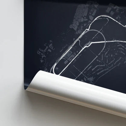 Illustratedtracks Poster – Autodromo Nazionale di Monza – Navy