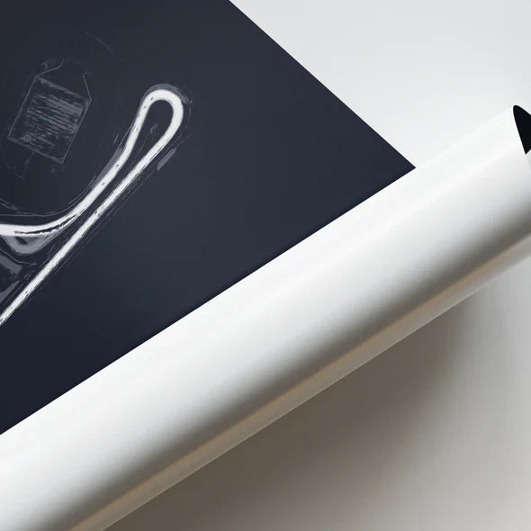 Illustratedtracks Poster – Tsukuba Circuit – Navy