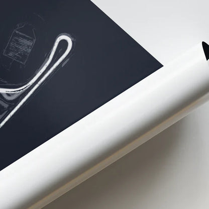 Illustratedtracks Poster – Tsukuba Circuit – Navy