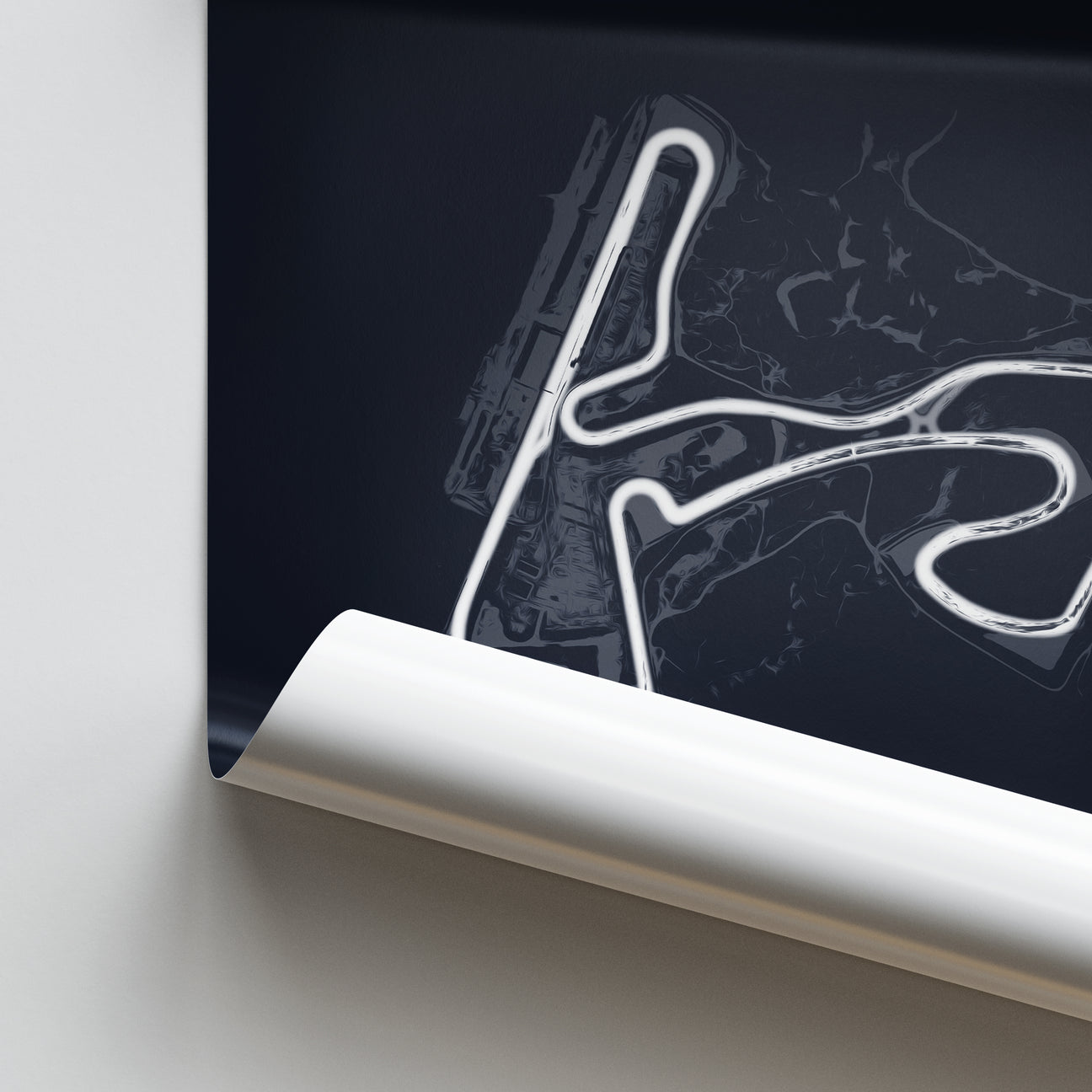 Illustratedtracks Poster – Circuit Park Zandvoort – Navy