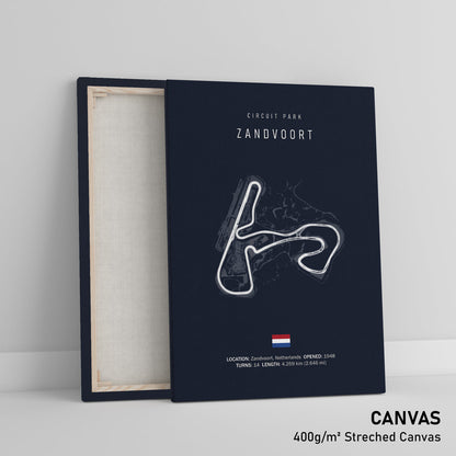 Illustratedtracks Poster – Circuit Park Zandvoort – Navy